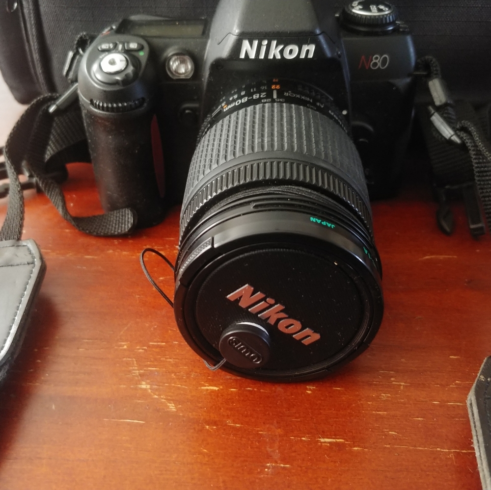 Nikon N80 Film Camera (with accessories)